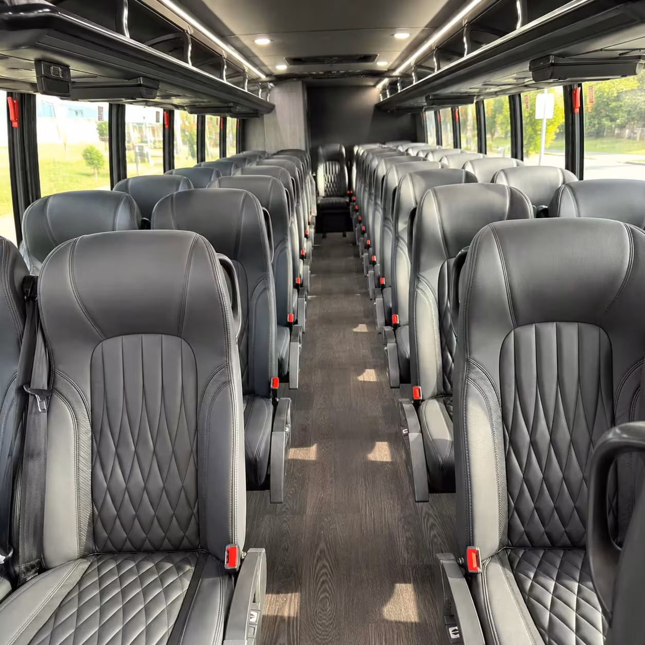 28 passenger minibus interior